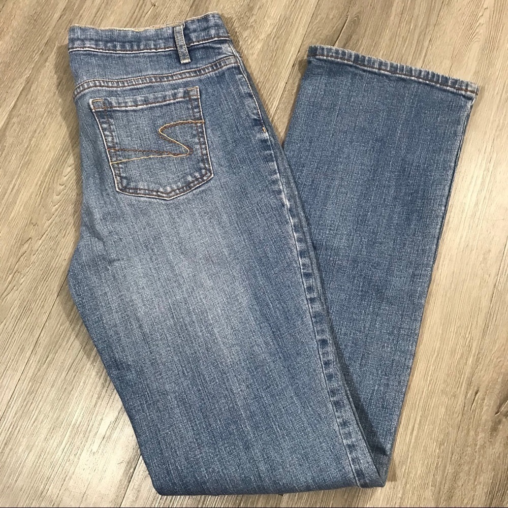 Liz‎ Claiborne LightWash Straight Leg Jeans                size 8 Long